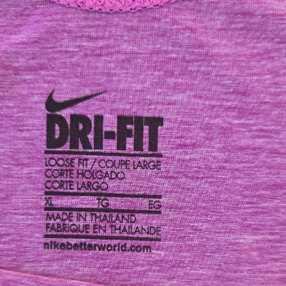 Nike Dri-FIT Purple Dotted Swoosh Tank Top Women's Size XL - Picture 7 of 10